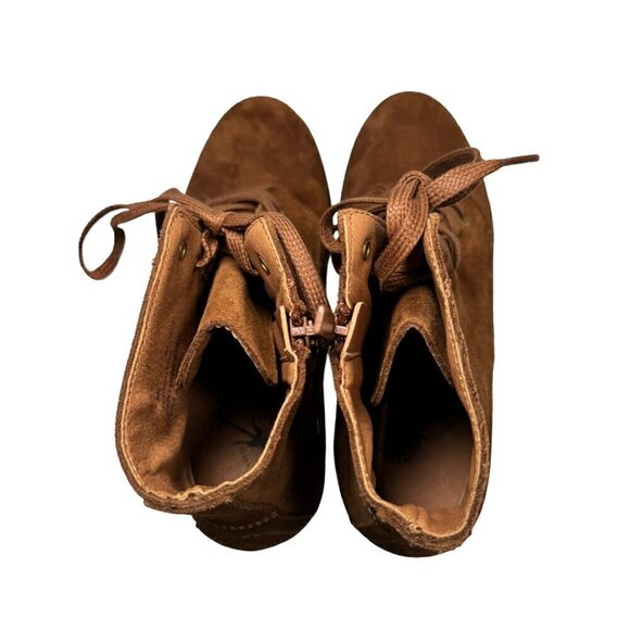 OTBT Arc Water Resistant Lace-Up Bootie Camel Suede size 8 New $169 - Picture 6 of 7